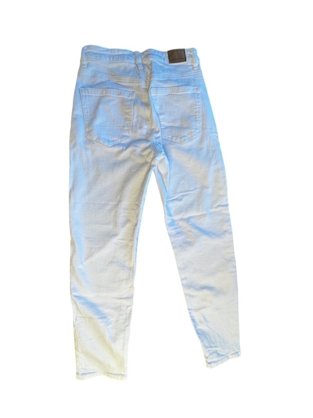 American Eagle Womens White Jeans Size 6 Regular High-Rise Cropped - Picture 4 of 4